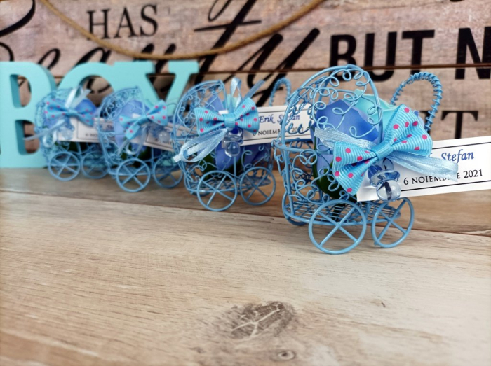 Carucior cu trandafir sapun BLUE [3]