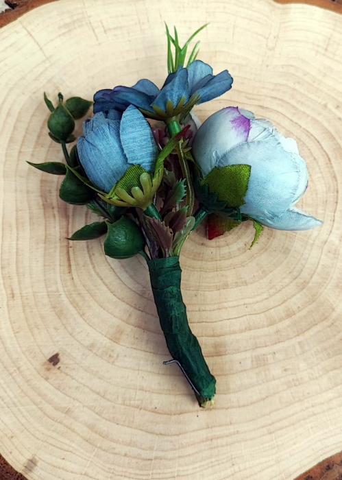 Cocarde minirose BLUE [2]