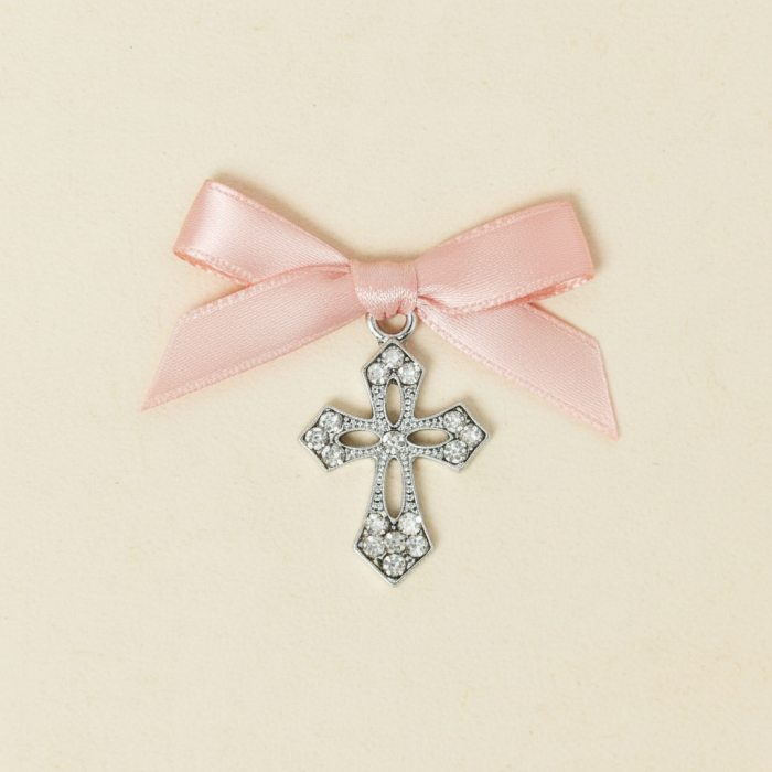 Cruciulita botez D6  (roz) [2]