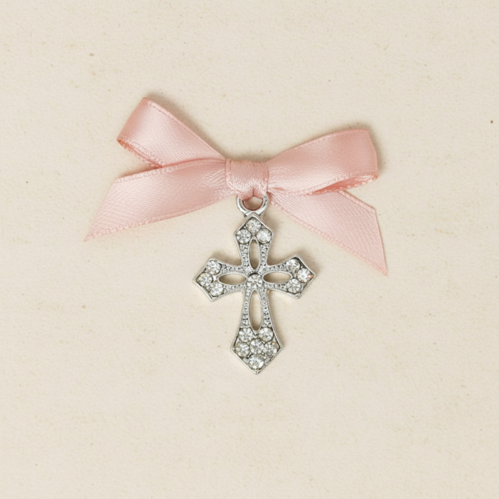 Cruciulita botez D6  (roz) [3]