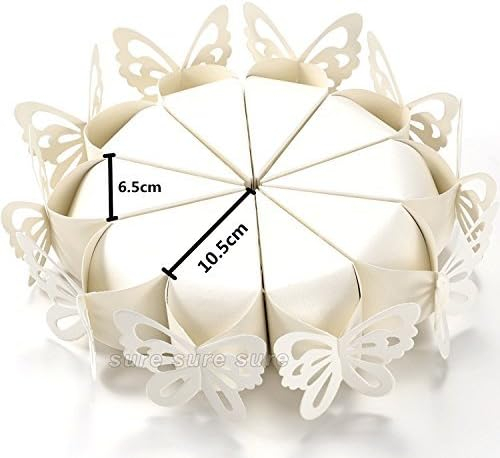 Cutii in forma de felie de tort (ALB) - set 10 buc [5]