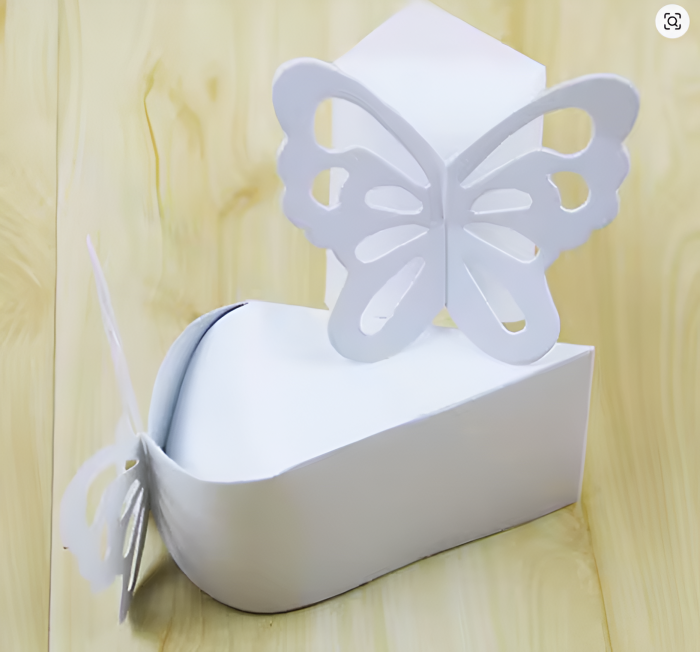 Cutii in forma de felie de tort (ALB) - set 10 buc [2]