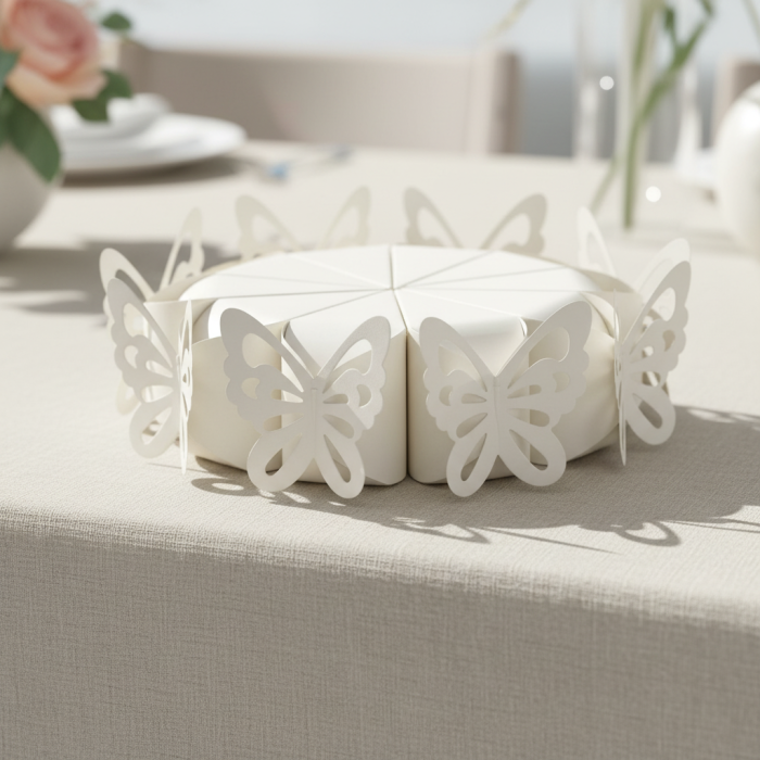 Cutii in forma de felie de tort (ALB) - set 10 buc [4]