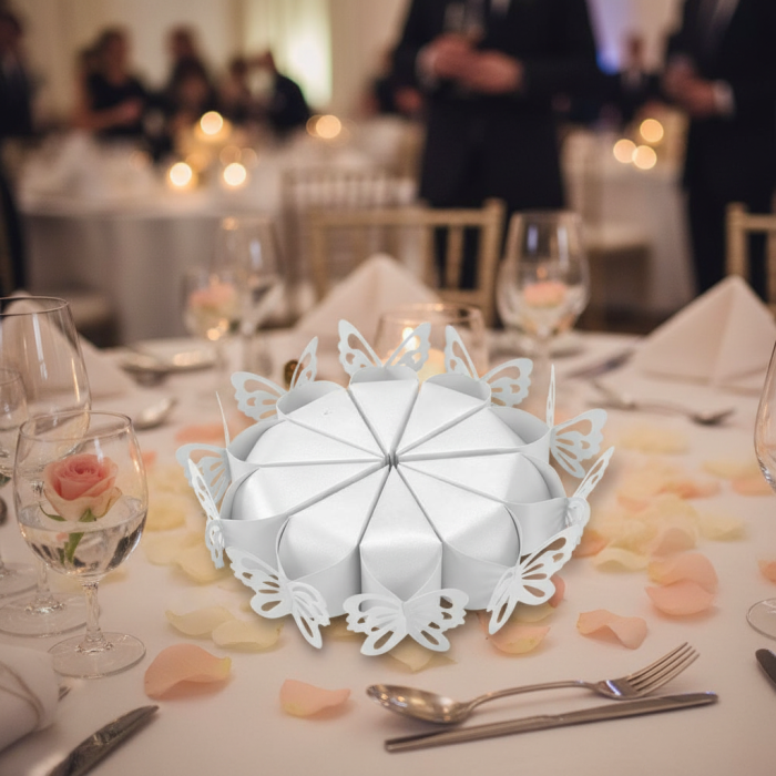 Cutii in forma de felie de tort (ALB) - set 10 buc [6]