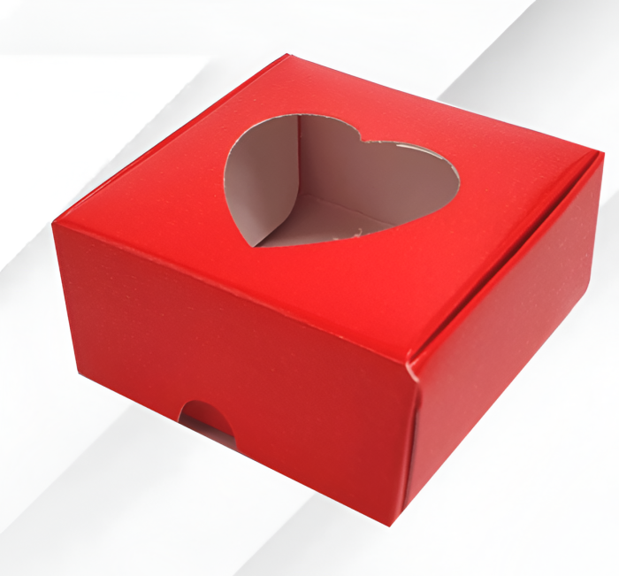 Cutii albe cu fereastra INIMA 5.5x5.5x2.5 cm - Copie [9]