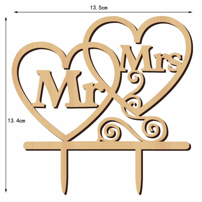 Decoratiune TORT Mr & Mrs - model 4 [3]