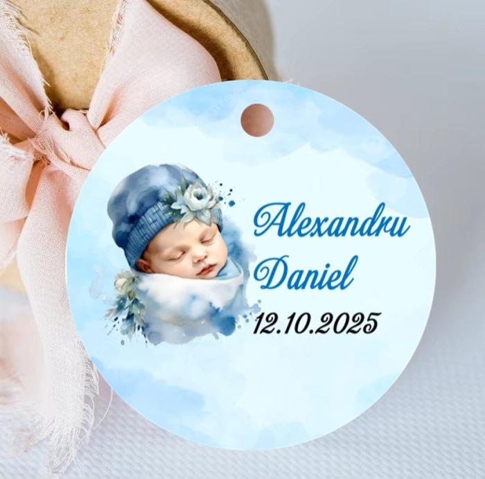 Etichete marturii SWEET BLUE BABY (3.8 cm) [1]