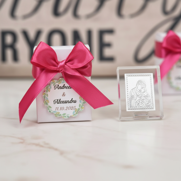 Iconita Maica Domnului (funda fucsia) [2]