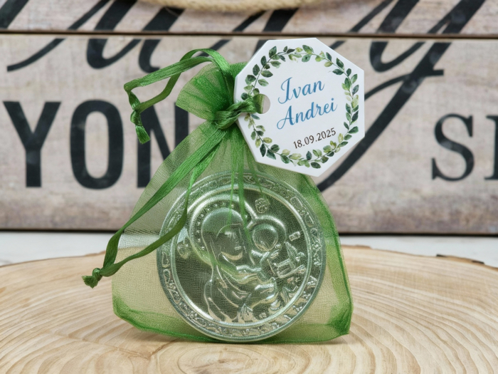 Iconita Maica Domnului  (magnetica) Verde [1]