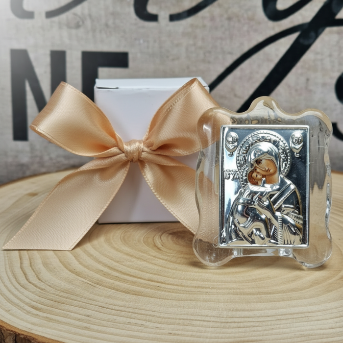 Iconita Maica Domnului pe suport de sticla [6]