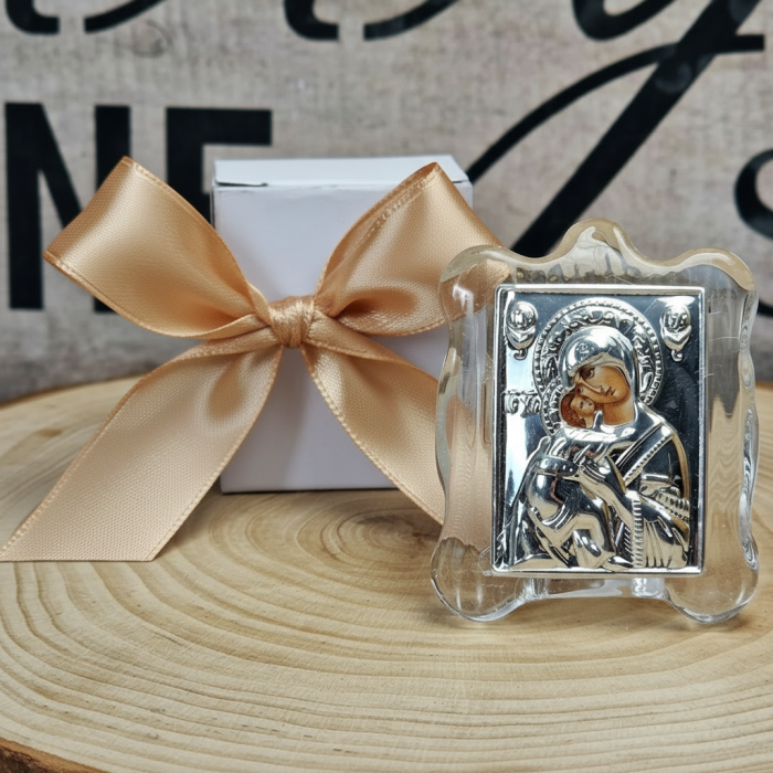 Iconita Maica Domnului pe suport de sticla [5]