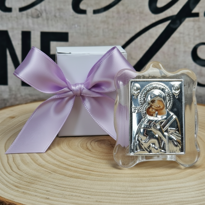 Iconita Maica Domnului pe suport de sticla [5]