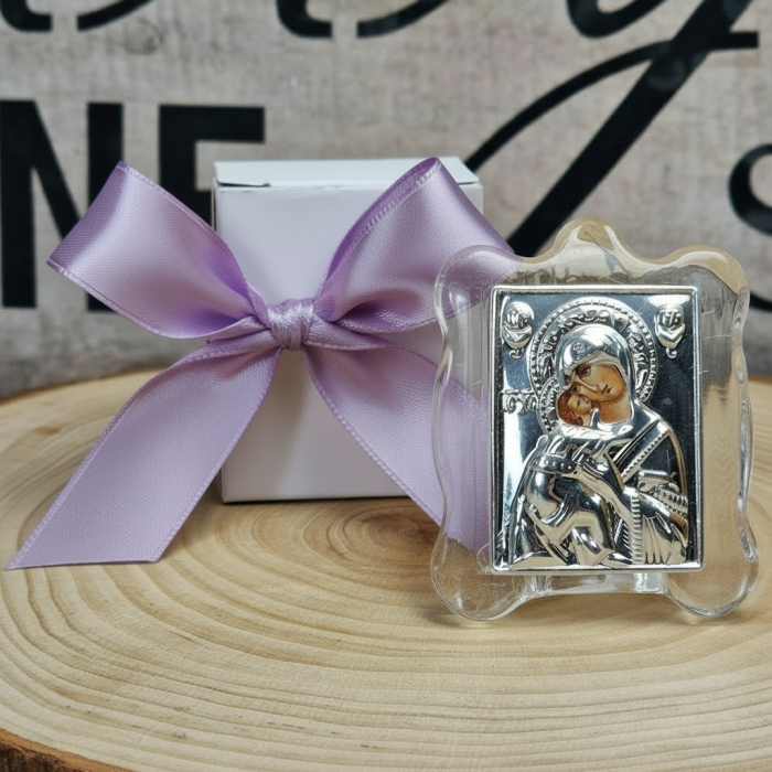 Iconita Maica Domnului pe suport de sticla [6]