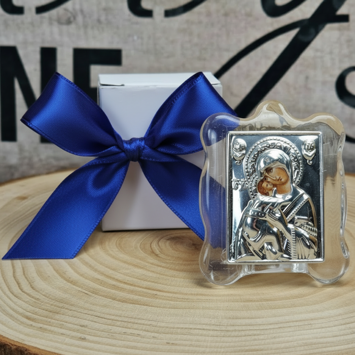 Iconita Maica Domnului pe suport de sticla [5]