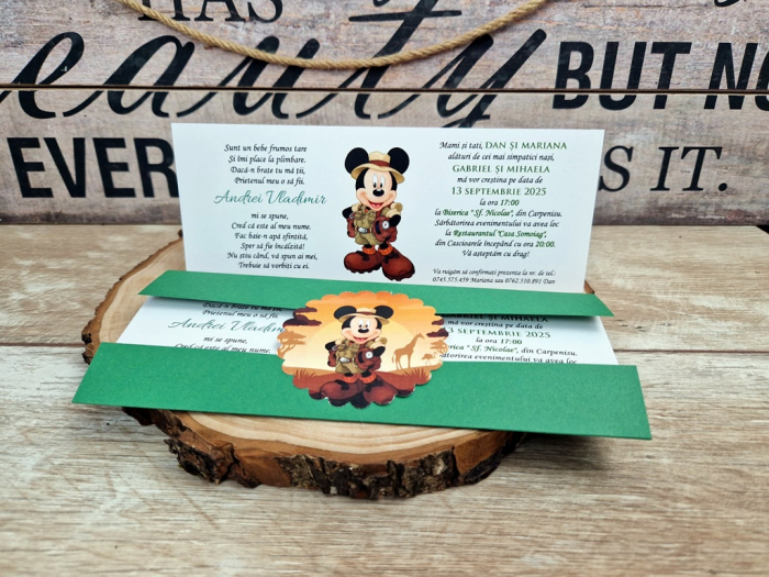 Invitatie Mickey Safari [3]