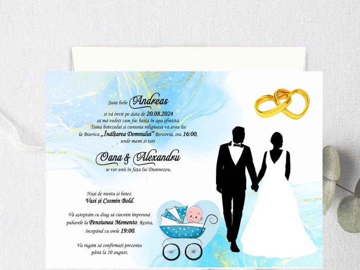 Invitatie Nunta si Botez PM101 [3]