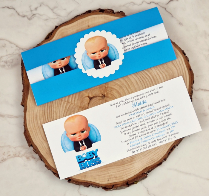Invitatie Baby Boss (coperta albastra) [3]