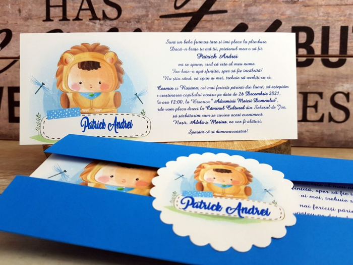 Invitatie Baby Lion [3]
