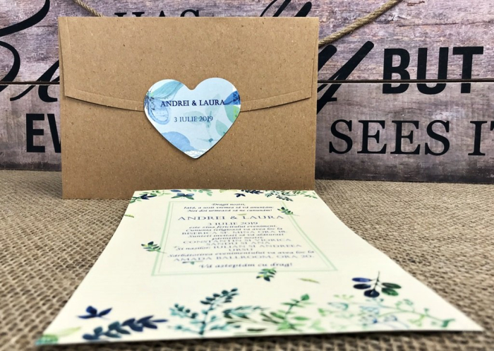 Invitatie Back to Nature (crem sidefat) [6]