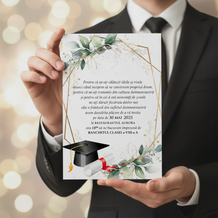 Invitatie BANCHET (plic verde) [5]