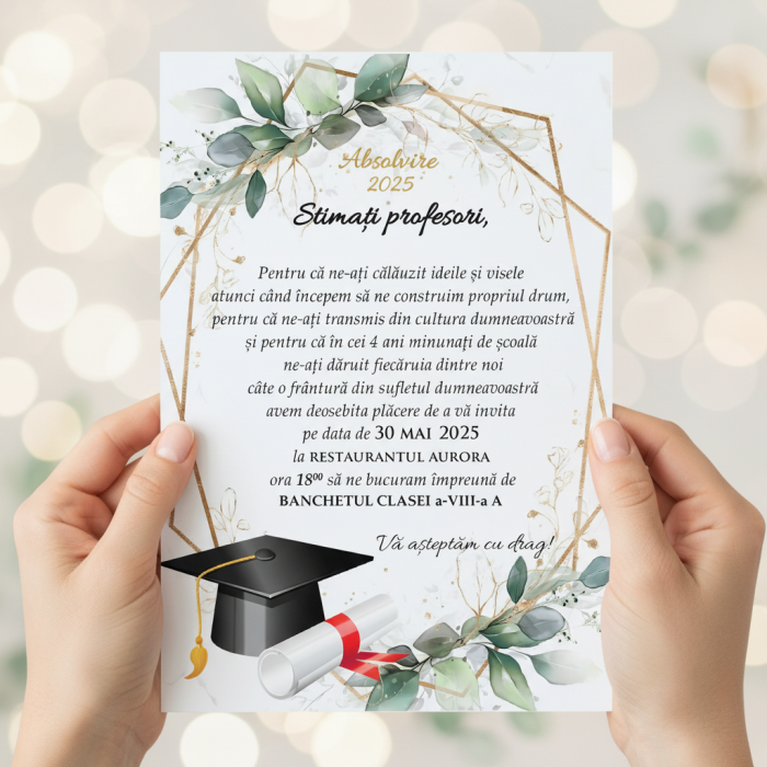 Invitatie BANCHET (plic verde) [3]