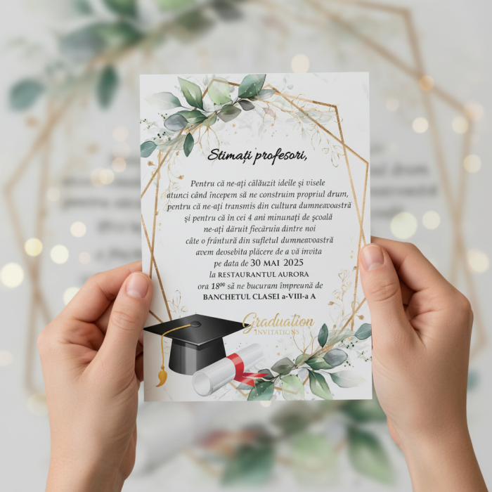 Invitatie BANCHET (plic verde) [4]