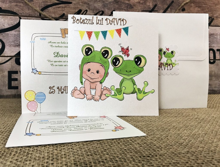 invitatie Bebe Broscuta - (model sidefat) [5]