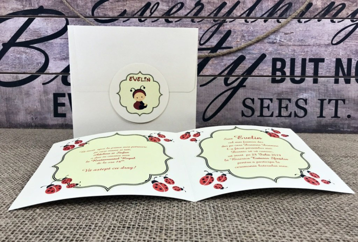 Invitatie Bebe Gargarita (crem perlat) [5]