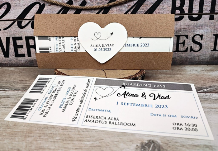 Invitatie BILET de AVION [6]