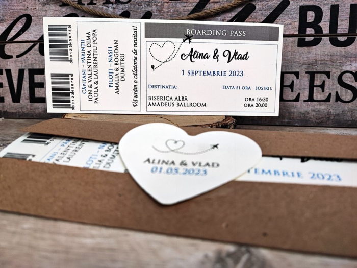 Invitatie BILET de AVION [5]