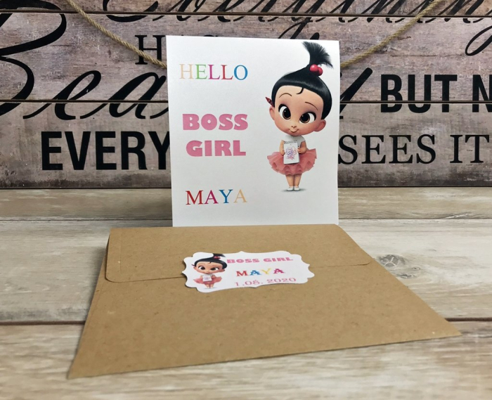 Invitatie BOSS BABY ROZ [5]