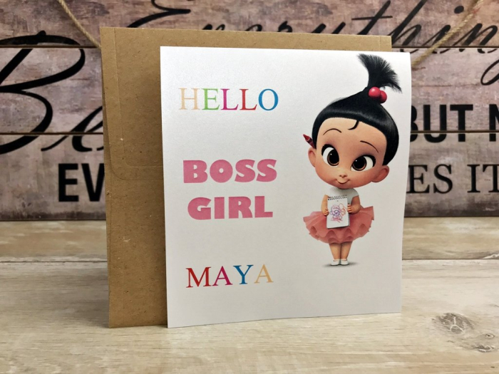 Invitatie BOSS BABY ROZ [2]
