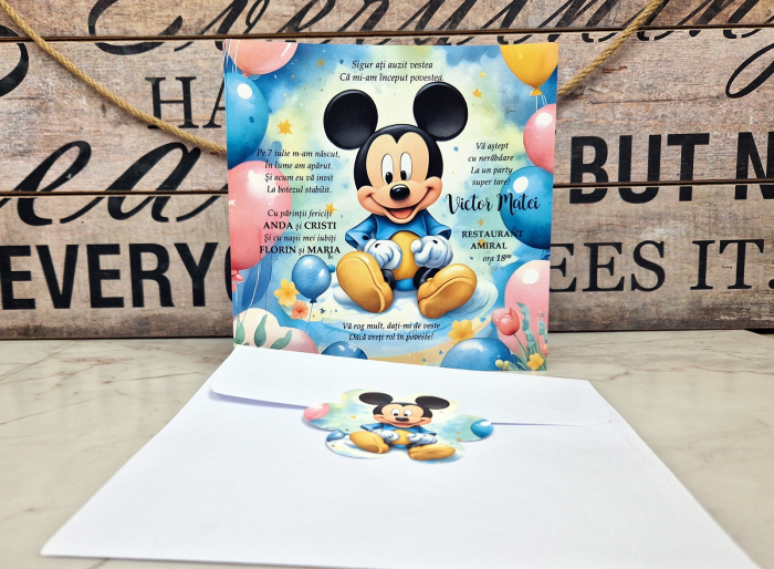 Invitatie botez Mickey Baby [11]