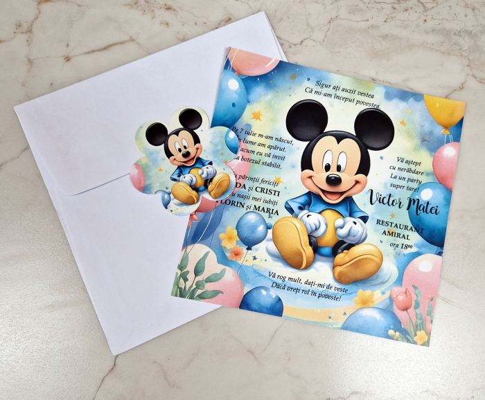 Invitatie botez Mickey Baby [2]