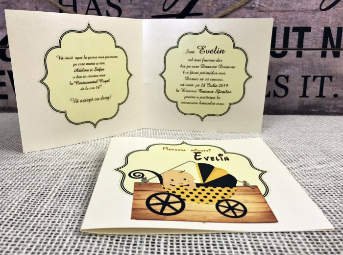 Invitatie botez - Bebe ALBINUTA [2]