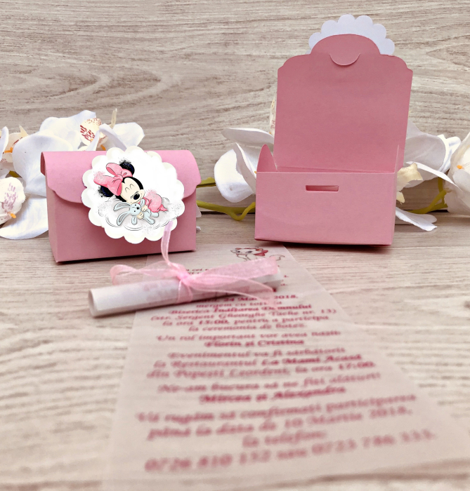 Invitatie botez cufar F7 - Minnie Sleeping [3]