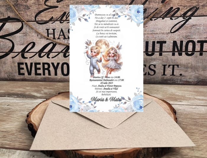 Invitatie botez gemeni PM203 [2]