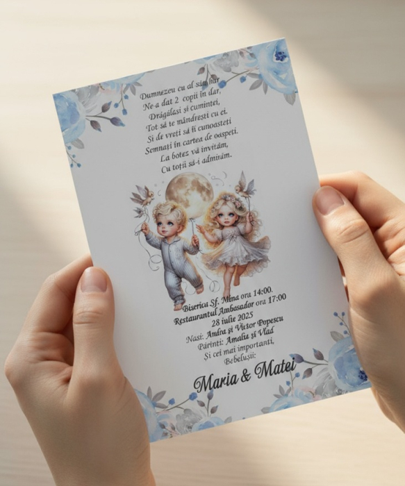 Invitatie botez gemeni PM203 [4]