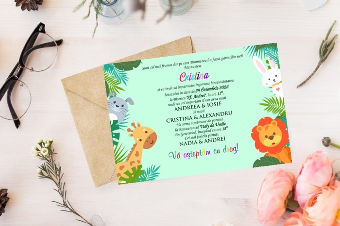 Invitatii petrecere copii JUNGLE PARTY [4]