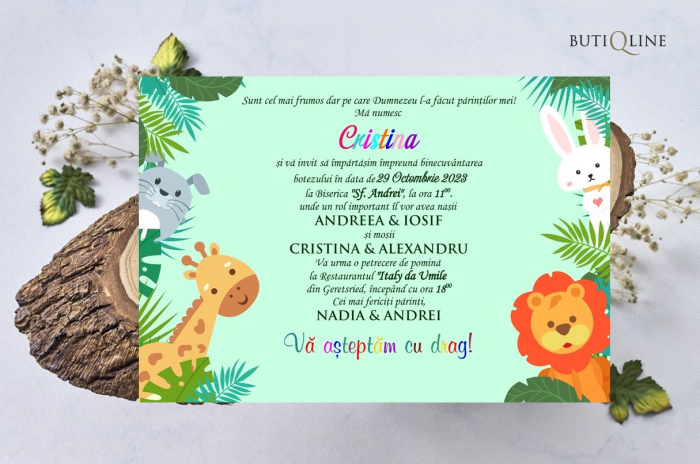 Invitatii petrecere copii JUNGLE PARTY [2]