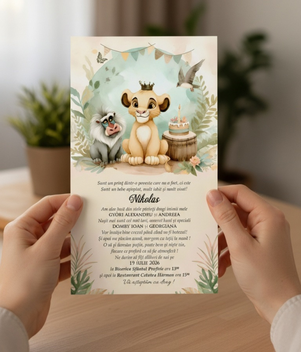 Invitatie botez Lion King [1]