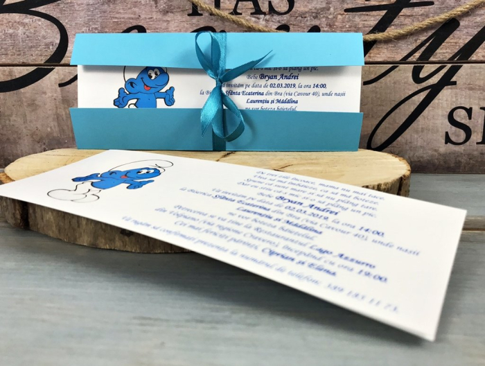 Invitatie botez Micul Strumf [3]