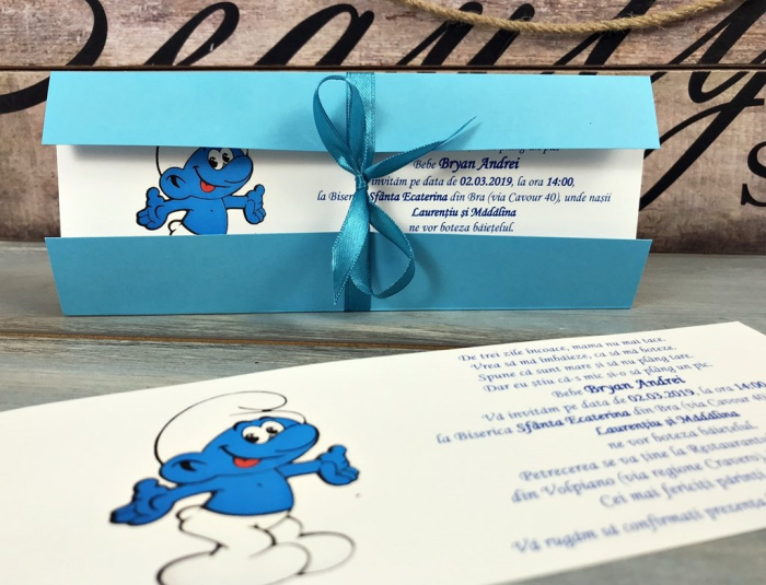 Invitatie botez Micul Strumf [2]