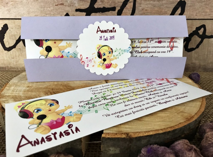Invitatie botez - MUSIC BABY [2]