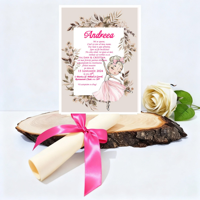 Invitatie botez Balerina [1]