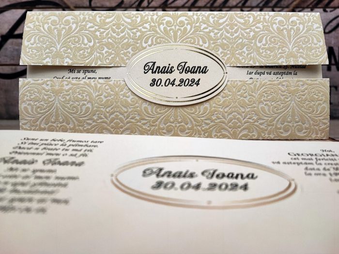 Invitatie botez CATIFEA CREM [2]