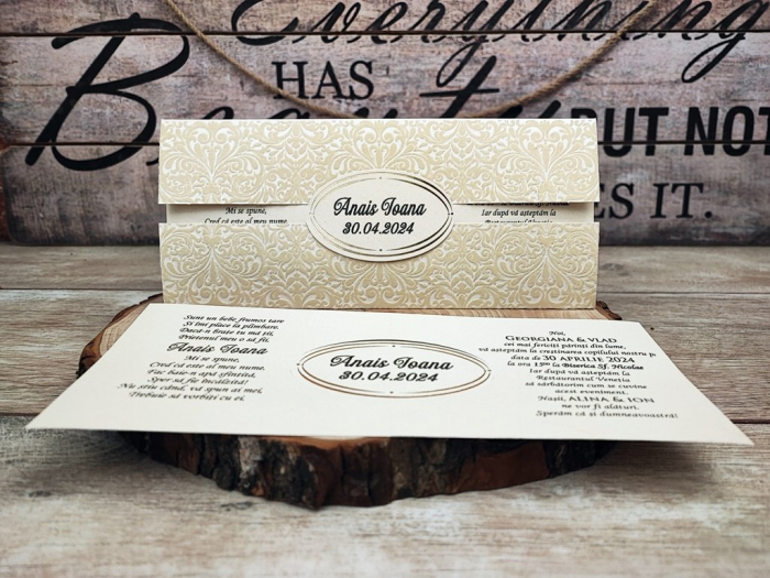Invitatie botez CATIFEA CREM [3]