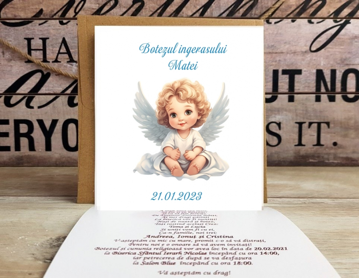 Invitatie botez LITTLE ANGEL [2]