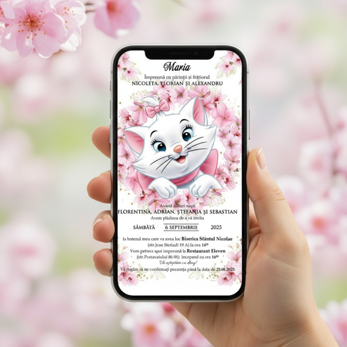 Invitatie botez PM156 PISICUTA [7]