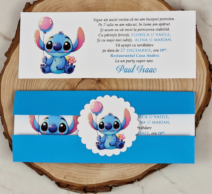 Invitatie botez STITCH (blue) [1]